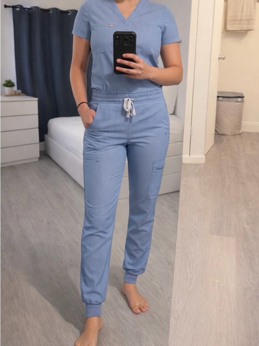 Figs Limited Edition Light Denim Scrub Set-XXS